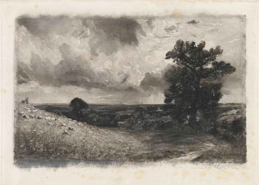 Noon, by David Lucas, ink, 1830