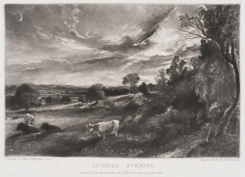Summer Evening, by David Lucas, 1831
