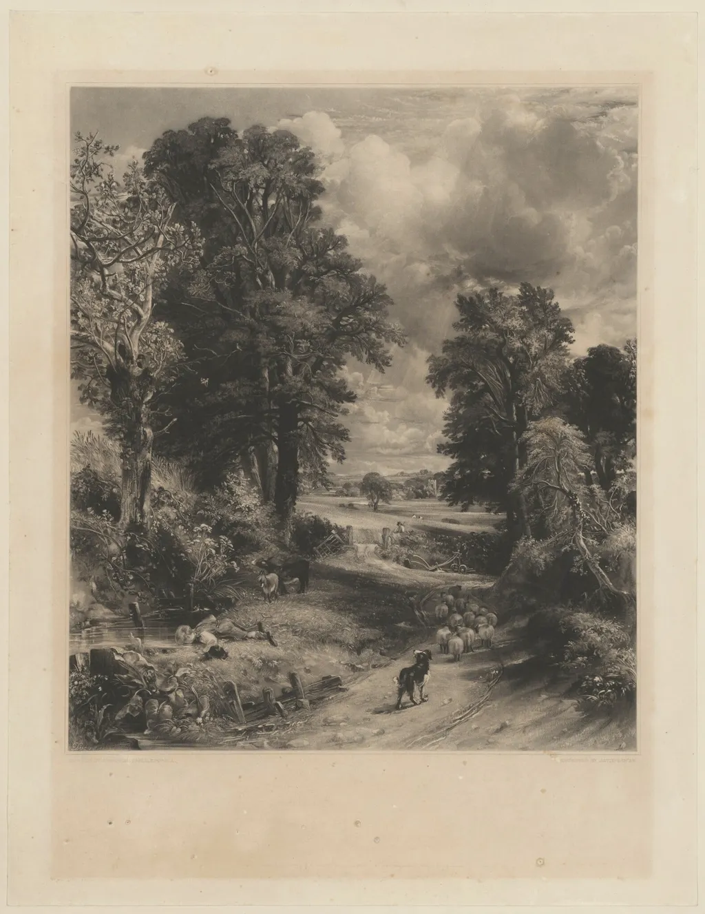 The Cornfield, by David Lucas, ink, 1832