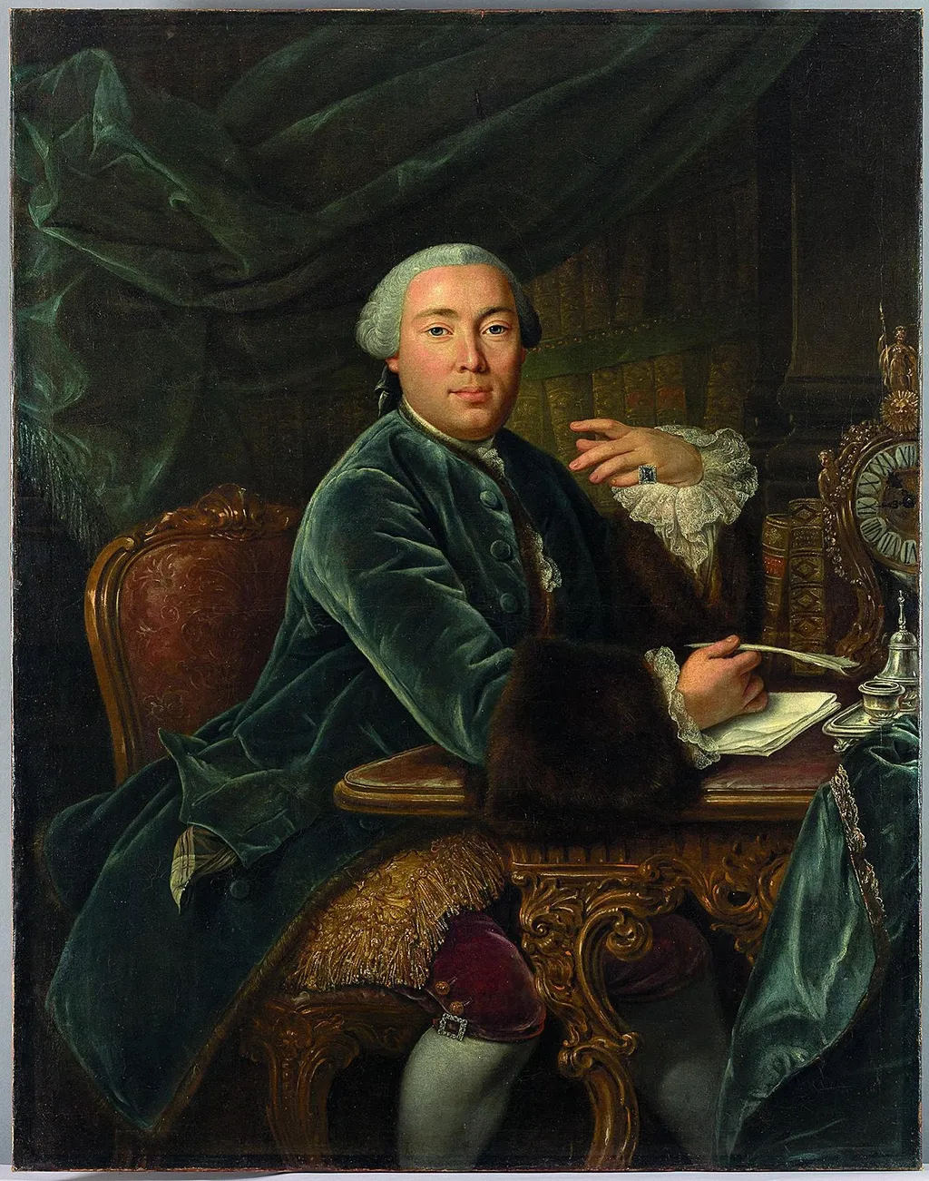 Portrait of Grigory Teplov, by David Luders, oil, 1750