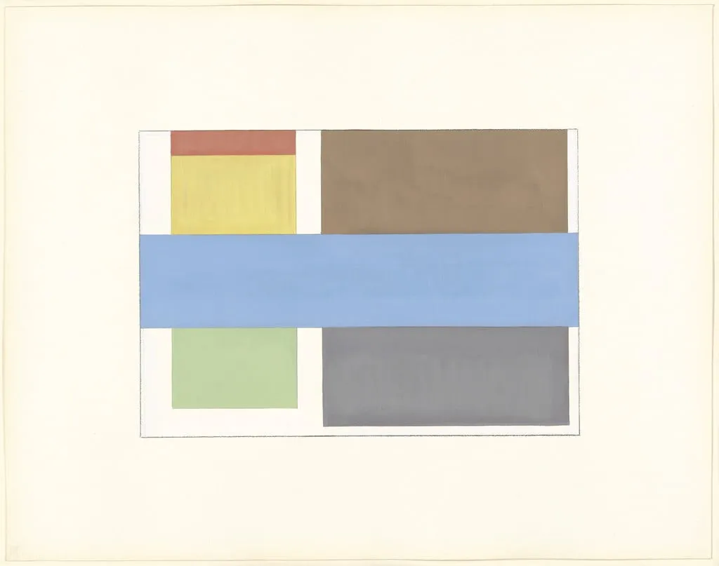 Untitled, by David Novros, oil, 1973