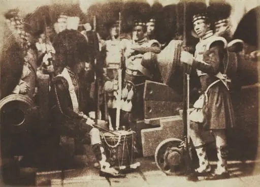 Scots Guards at Edinburgh Castle, by David Octavius Hill