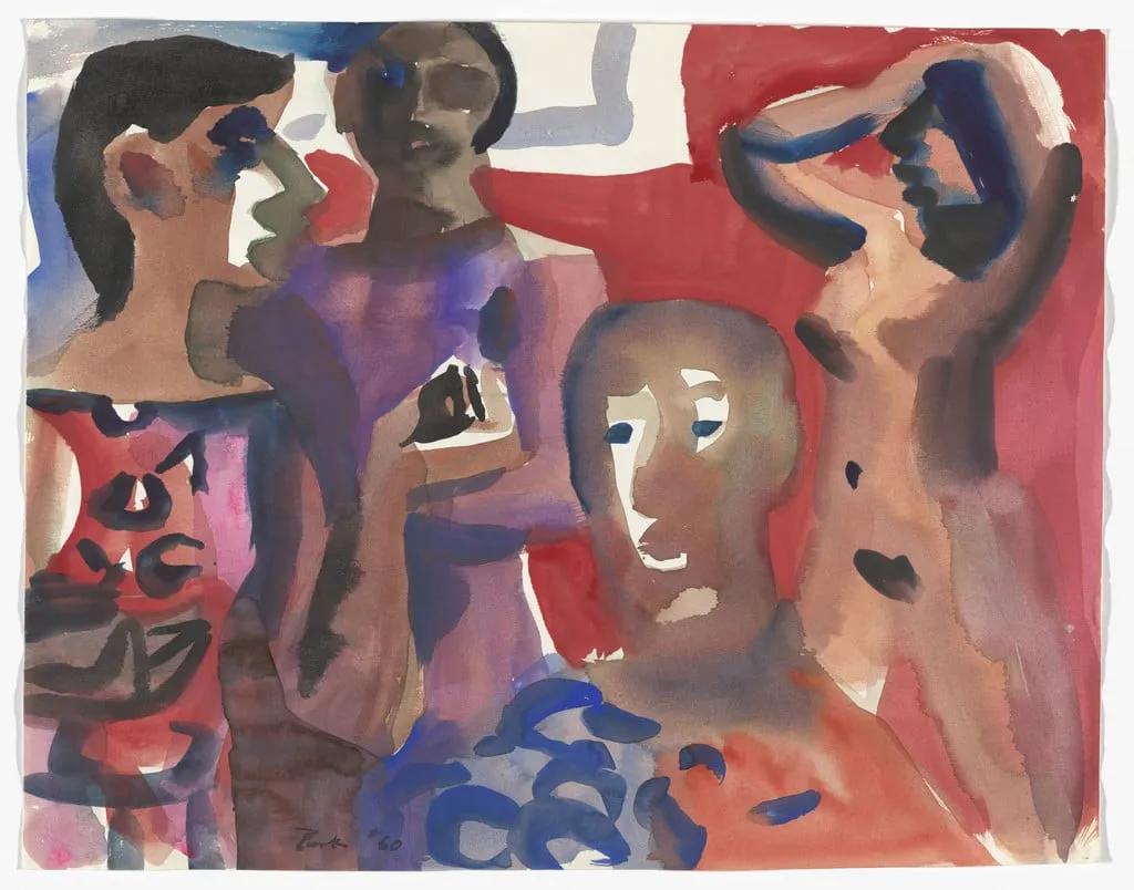 Untitled, by David Park, watercolor, 1960