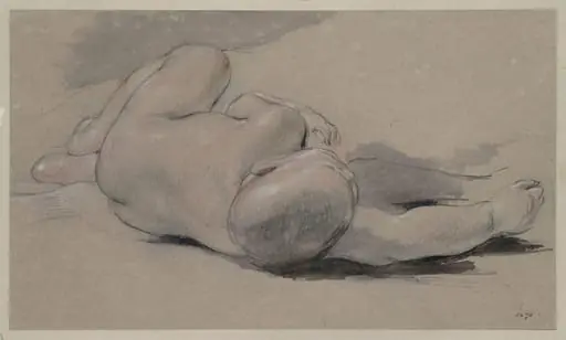 Study for the baby in 'The Peep 'O Day Boy', by David RA Wilkie