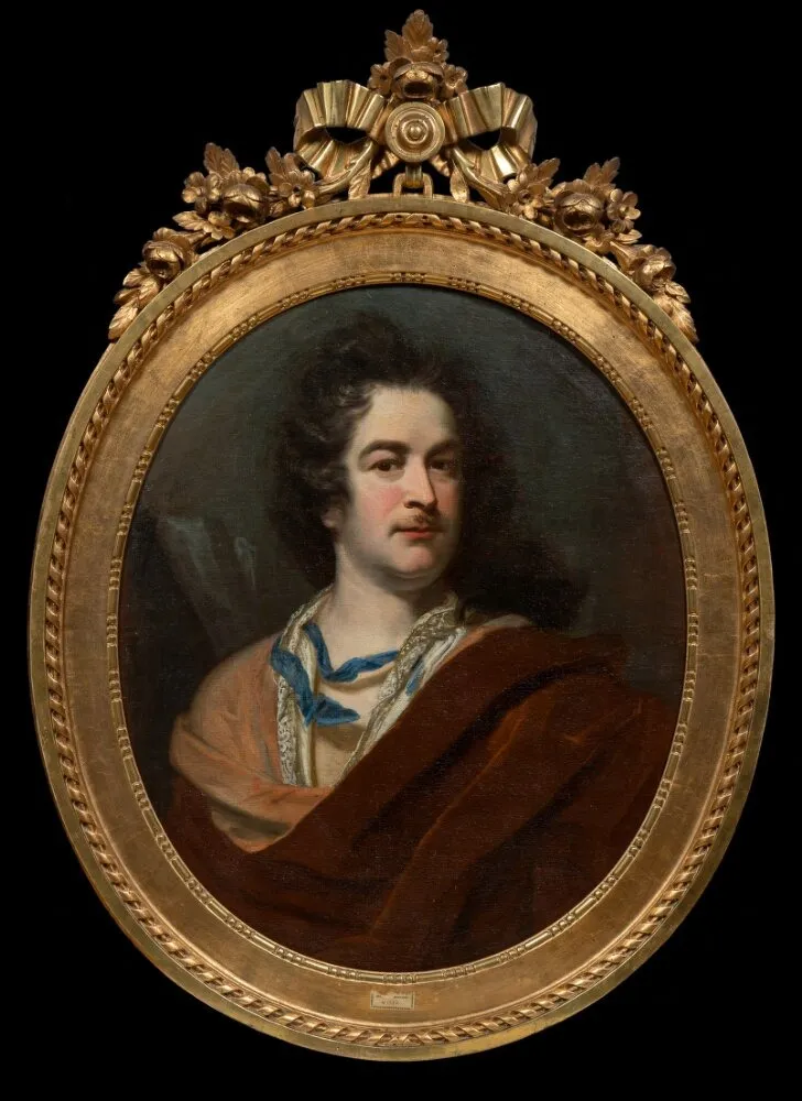 Selfportrait, by David Richter the Elder, oil, 1708