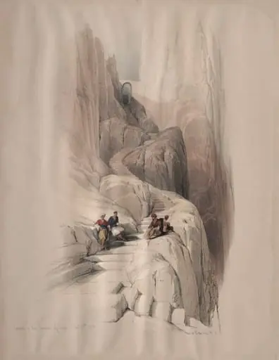 Ascent to the Summit of Sinai, by David Roberts