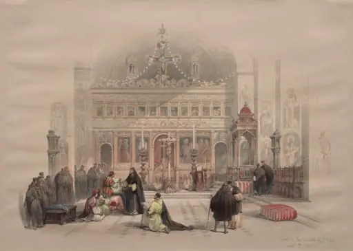 Chapel of the Convent of St. Saba, by David Roberts