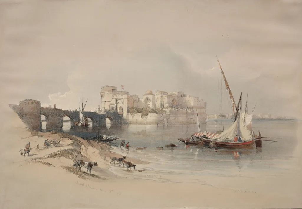 Citadel of Sidon, by David Roberts, 1839