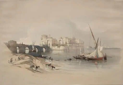 Citadel of Sidon, by David Roberts