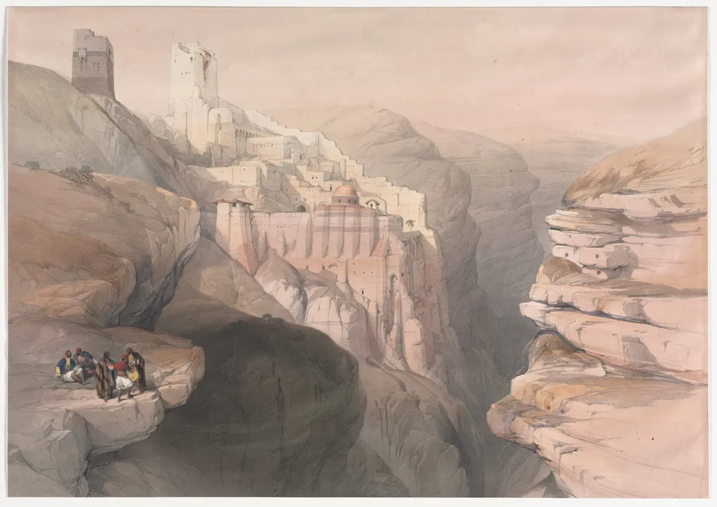 Convent of St. Saba, by David Roberts, 1839
