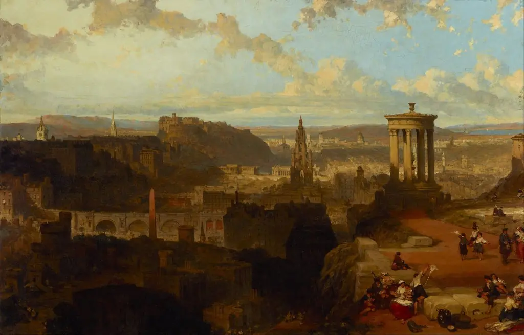 Edinburgh from the Calton Hill, by David Roberts