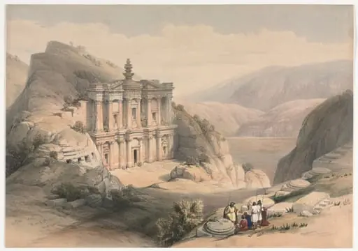 El Deir Petra, by David Roberts