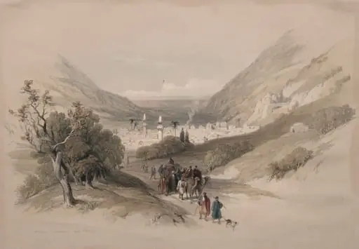 Entrance to Nablus, by David Roberts