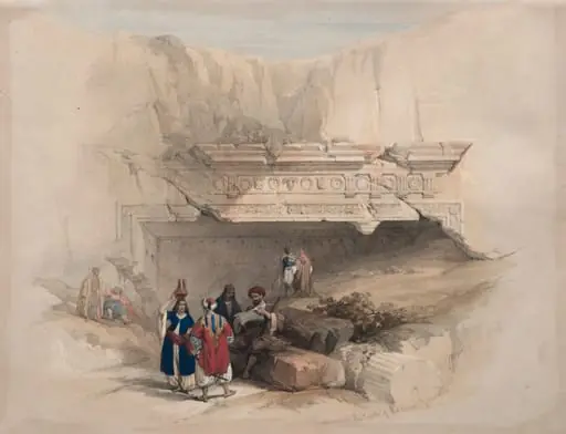 Entrance to the Tombs of the Kings, Jerusalem, by David Roberts