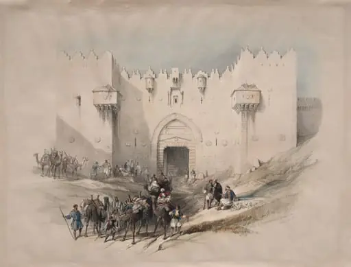 Gate of Damascus, Jerusalem, by David Roberts