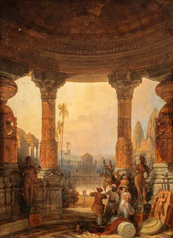 Hindoo Architecture - a Composition, by David Roberts