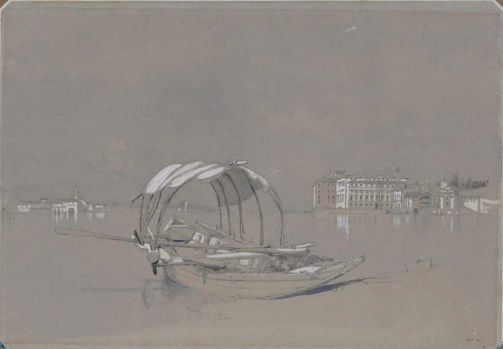 Isola Bella, Lago Maggiore, by David Roberts, watercolor, 1825
