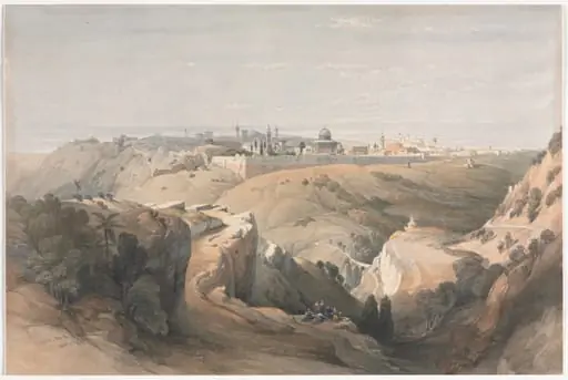 Jerusalem from the Mount of Olives, by David Roberts