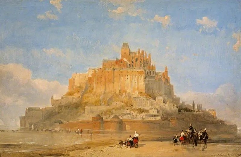 Mont St Michel, by David Roberts, oil, 1848