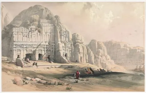 Petra, Eastern End of the Valley, by David Roberts