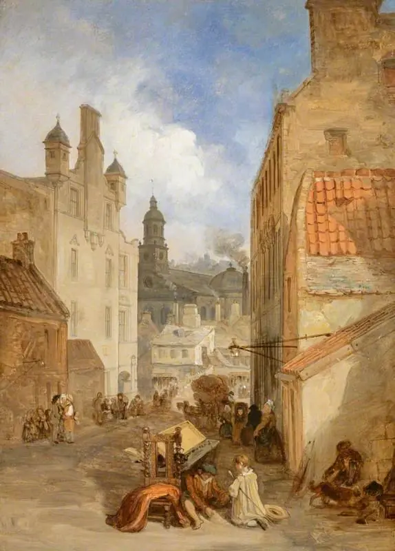 St Patrick's Church, Cowgate, Edinburgh, by David Roberts