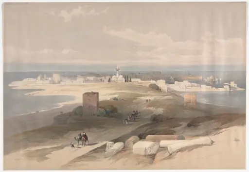Sur or Tsor, Ancient Tyre from the Isthmus, by David Roberts