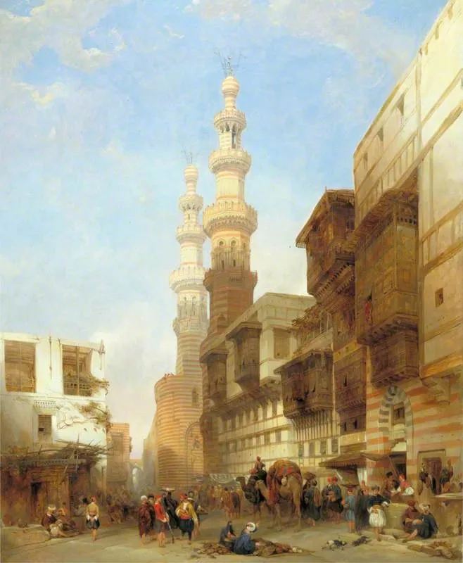 The Gate of Metawaley, by David Roberts, oil, 1843