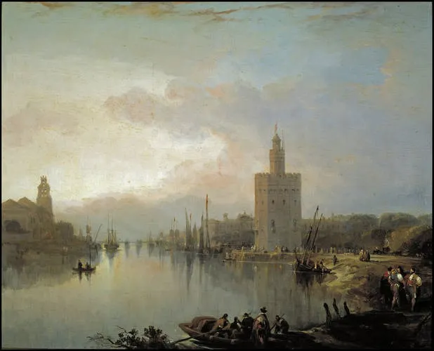 The Torre del Oro, by David Roberts, oil, 1833