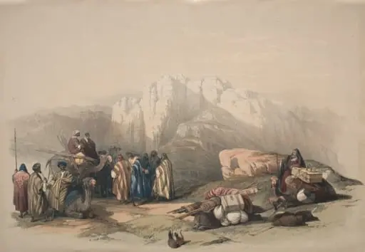 Tomb of Aaron, Summit of Mount Horeb, by David Roberts