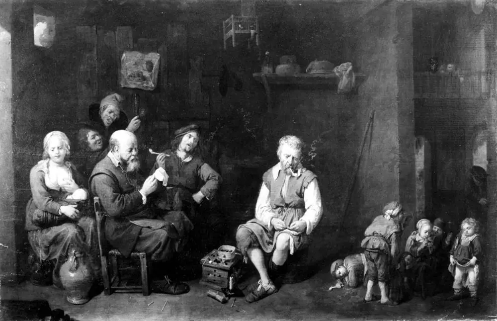 Die Bauernfamilie, by David Ryckaert III