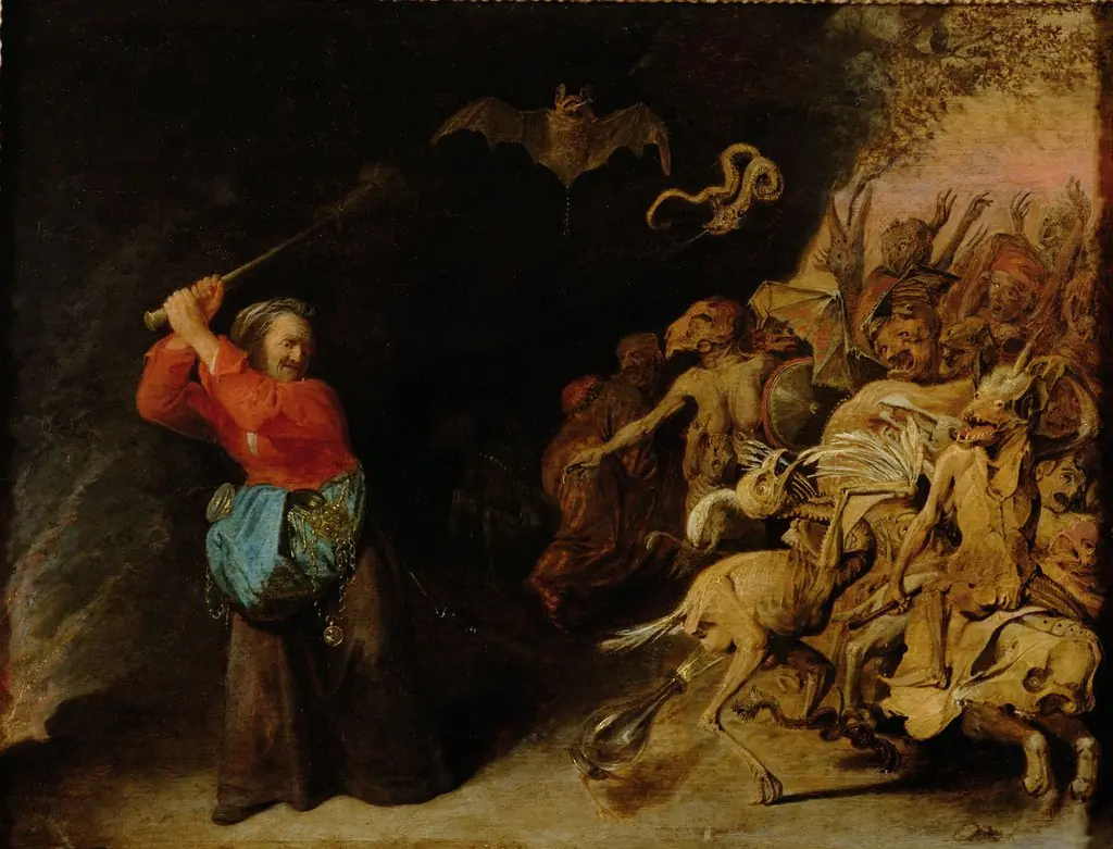 Die “Dulle Griet” unternimmt einen Raubzug vor der Hölle, by David Ryckaert III