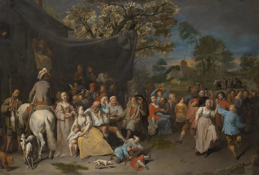 Farmers entertaining themselves (kermess), by David Ryckaert III