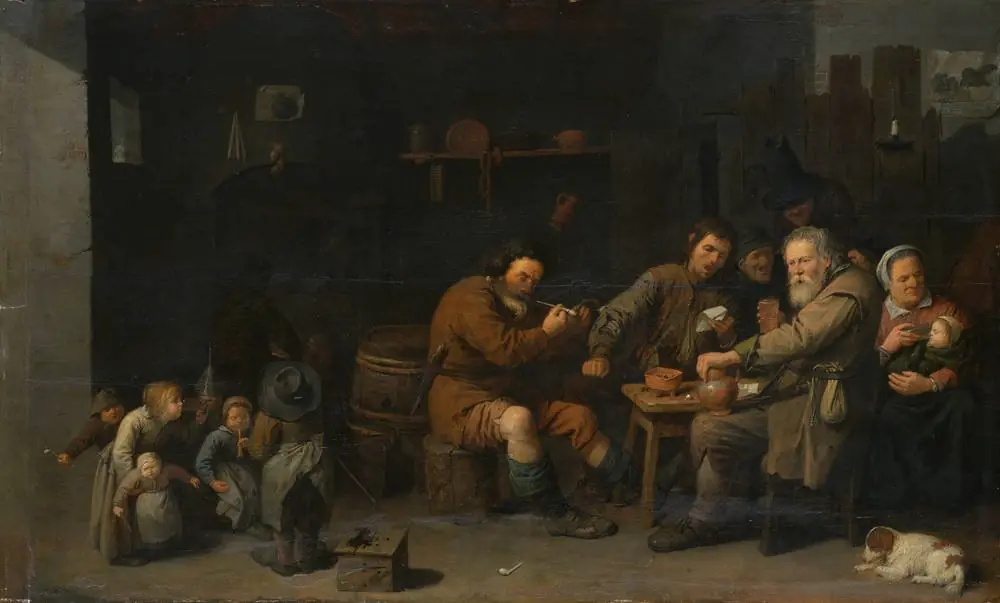 Peasant family, by David Ryckaert III