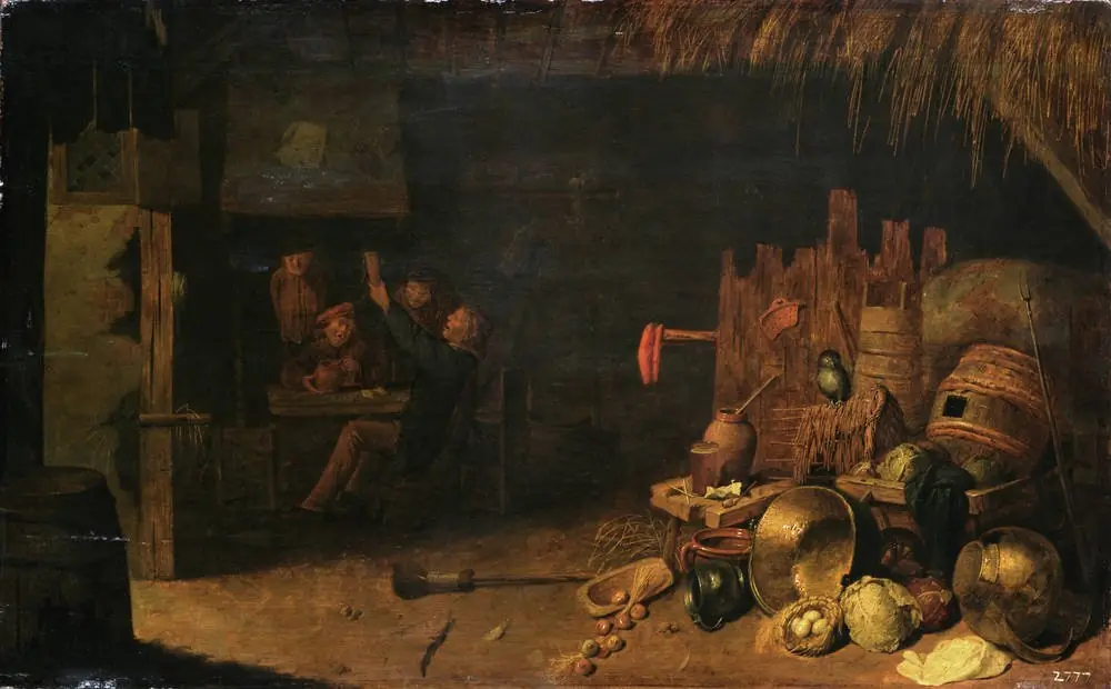 Peasant interior, by David Ryckaert III