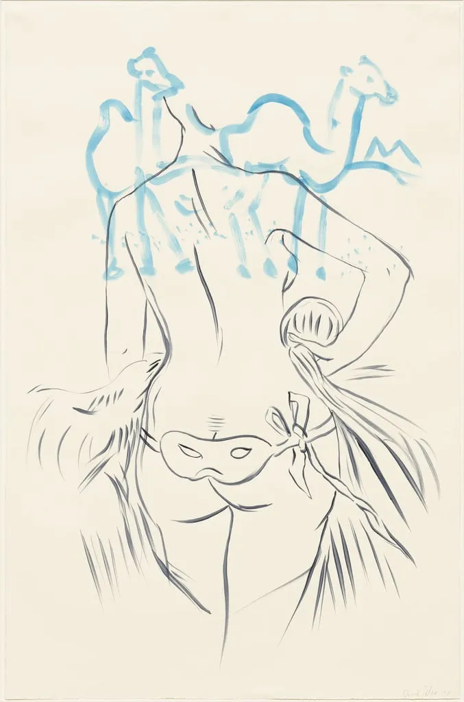Untitled, by David Salle, paint, 1981