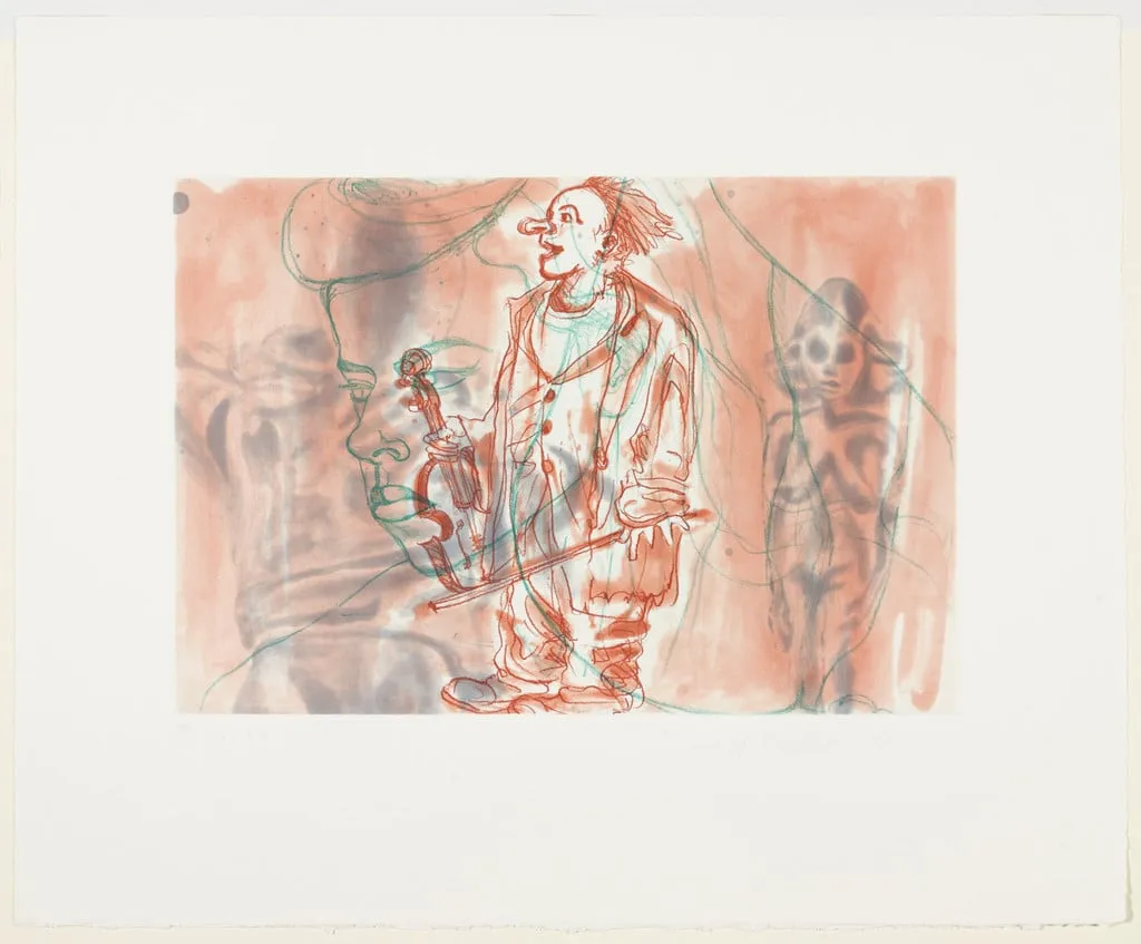 Untitled, by David Salle, ink, 1990
