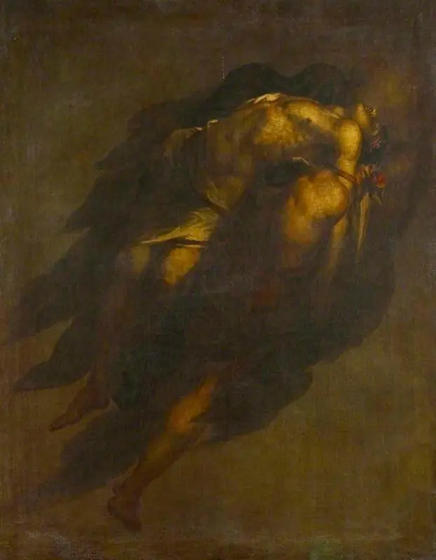 The Dead Sarpedon, Borne by Sleep and Death (from Homer's 'The Iliad'), by David Scott
