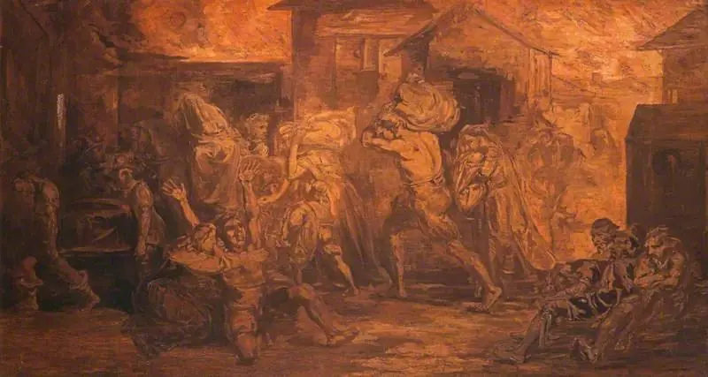 The Fire of London, by David Scott