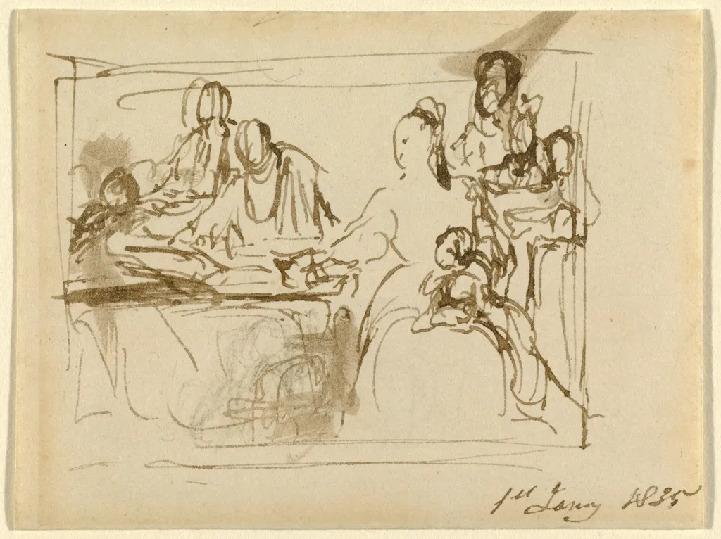 A Family Group, by David, Sir Wilkie, ink, 1835