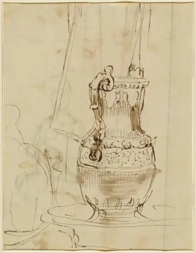 An Ornate Ewer [recto], by David, Sir Wilkie