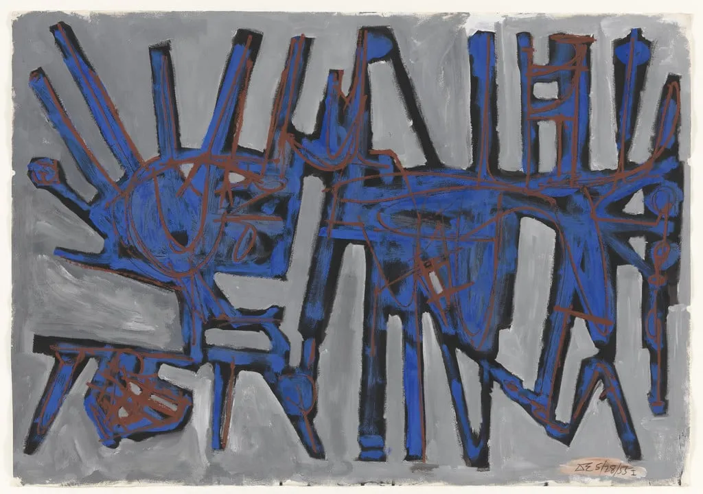 Untitled, by David Smith, oil, 1955