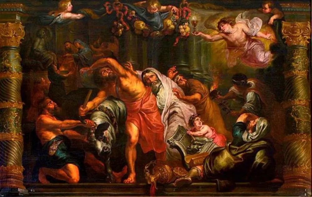 The Eucharist overcoming pagan sacrifices, by David Teniers III