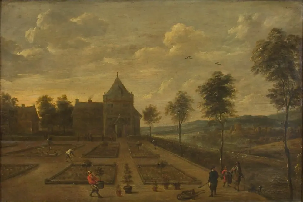 A Garden in front of a Country Seat, by David Teniers the Younger
