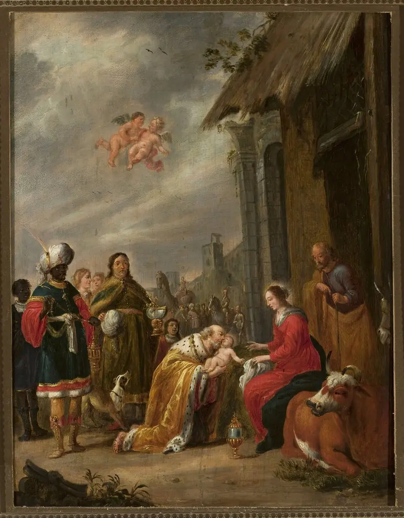 Adoration of the Magi (Matthew 2:10-11), by David Teniers the Younger, 1643