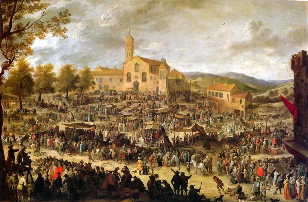 Annual Fair at Santa Maria Dell'Impruneta in Florence, by David Teniers the Younger