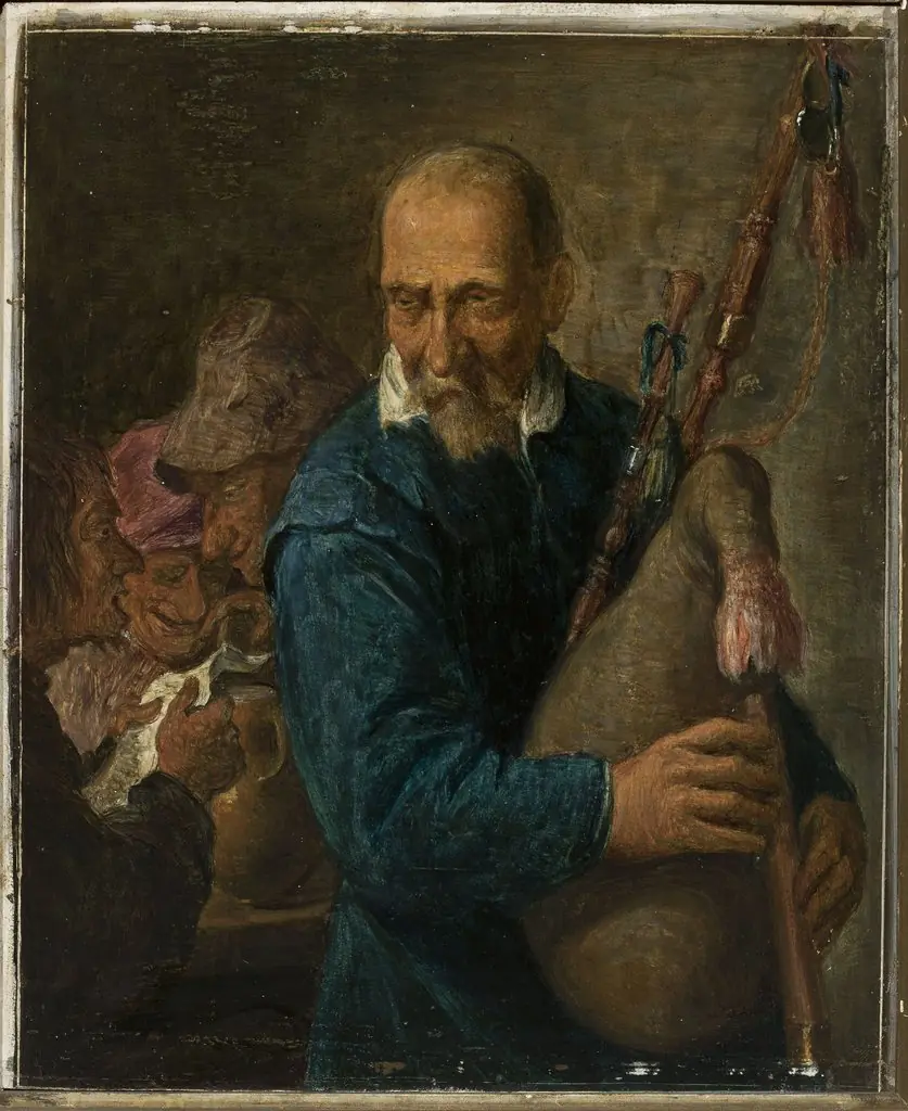 Bagpipe player, by David Teniers the Younger