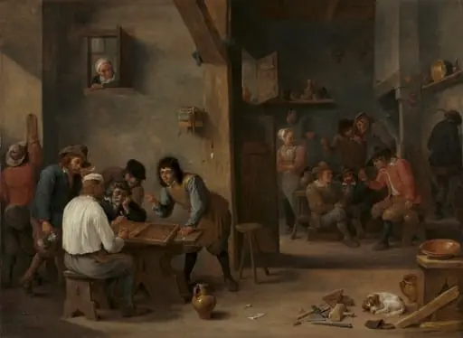 Game of Backgammon, by David Teniers the Younger