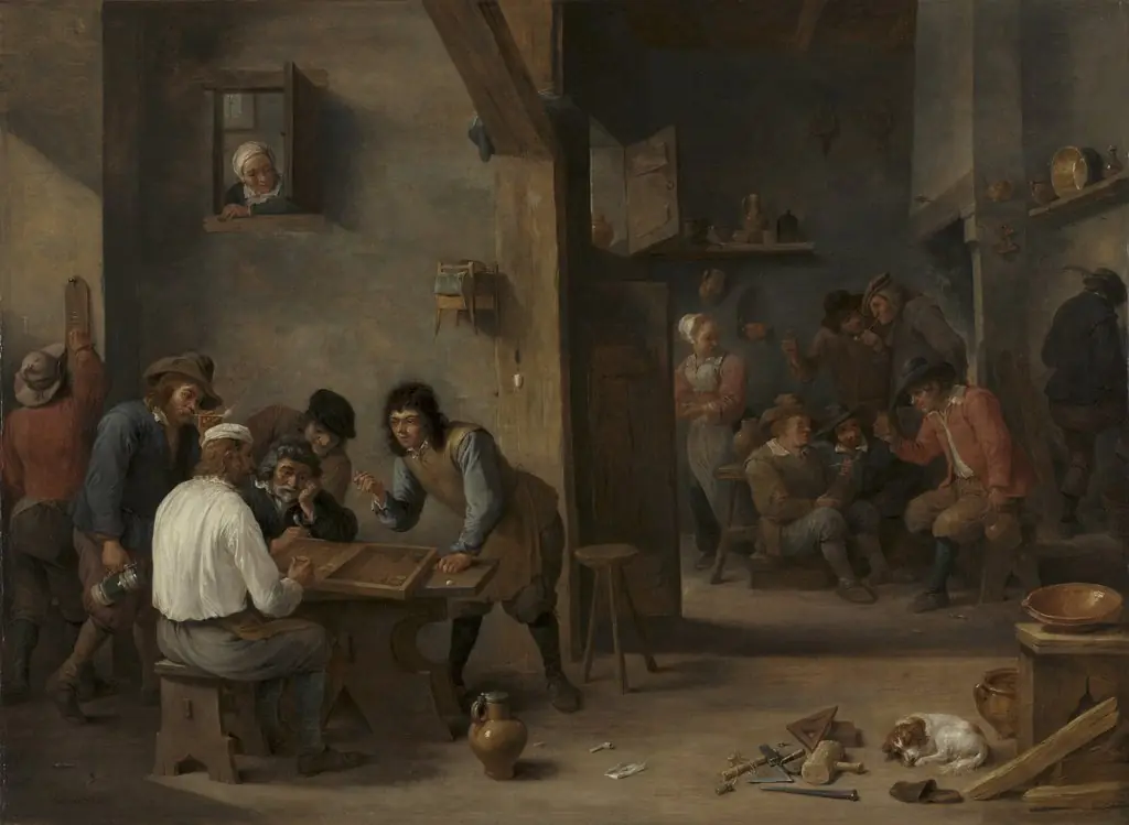 Game of Backgammon, by David Teniers the Younger