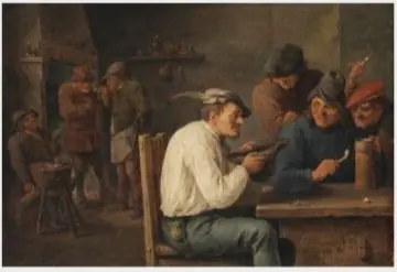 Hustle-cap, by David Teniers the Younger