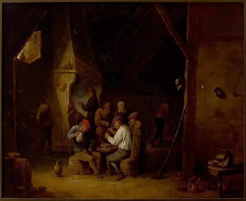 In a tavern, by David Teniers the Younger